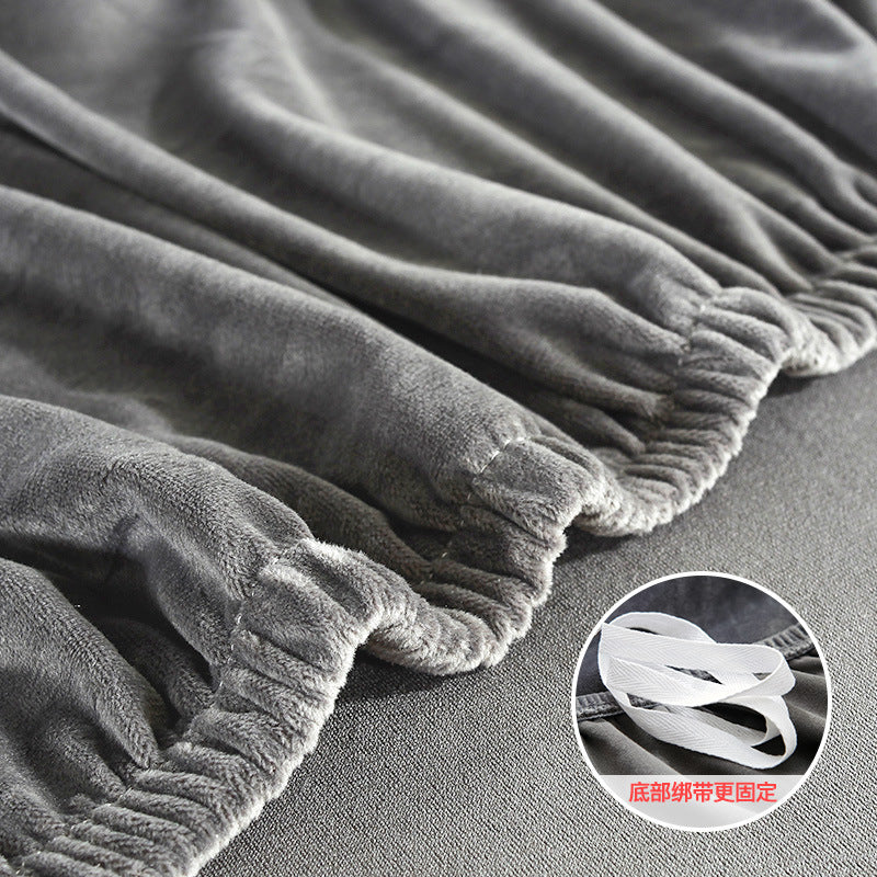 Housse de canapé élastique antidérapante universelle en cuir style nordique simple moderne