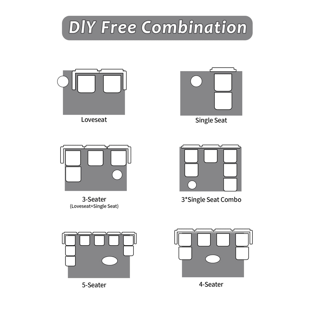 Canapé d'angle modulaire  à mémoire de forme noir / 3 places / moderne – Confort & design