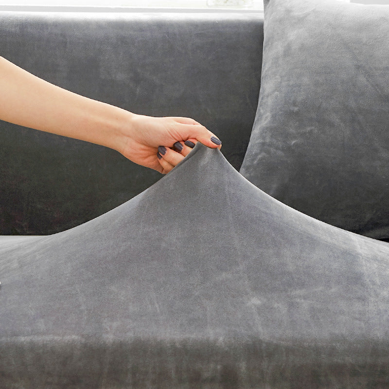 Housse de canapé élastique antidérapante universelle en cuir style nordique simple moderne